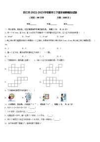 洪江市2022-2023学年数学三下期末调研模拟试题含答案