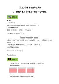 小学数学北师大版五年级上册5 分数基本性质精品当堂达标检测题