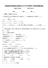 陕西省西安市西咸新区泾河新城2022-2023学年数学三下期末经典模拟试题含答案