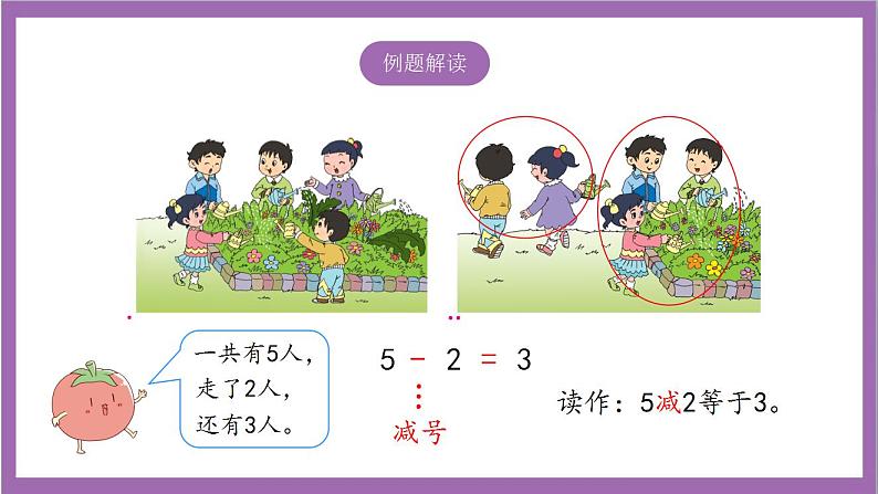 苏教版数学一年级上册  8.2  5以内的减法课件04