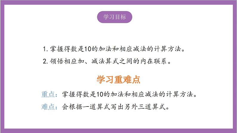 苏教版数学一年级上册 8.9  得数是10的加法和相应的减法课件02