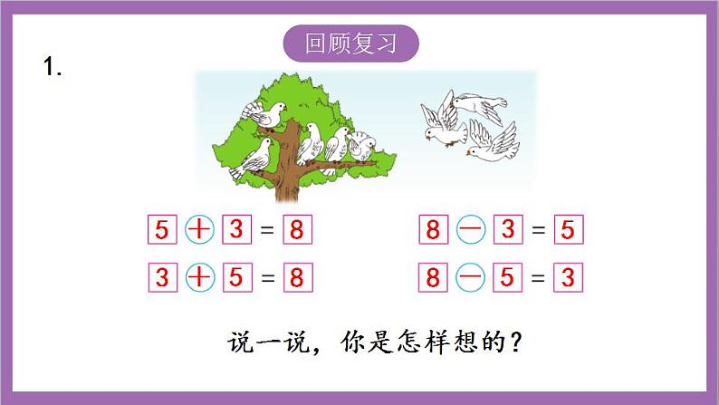 苏教版数学一年级上册 第八单元 10以内的加法和减法复习课件02