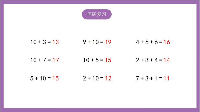 苏教版数学一年级上册 10.1  9加几课件03