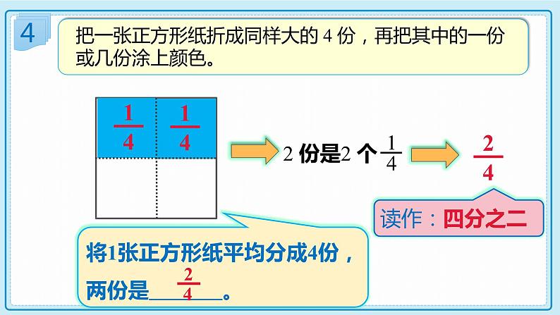 人教版小学数学三年级上册8.3《认识几分之几》课件08