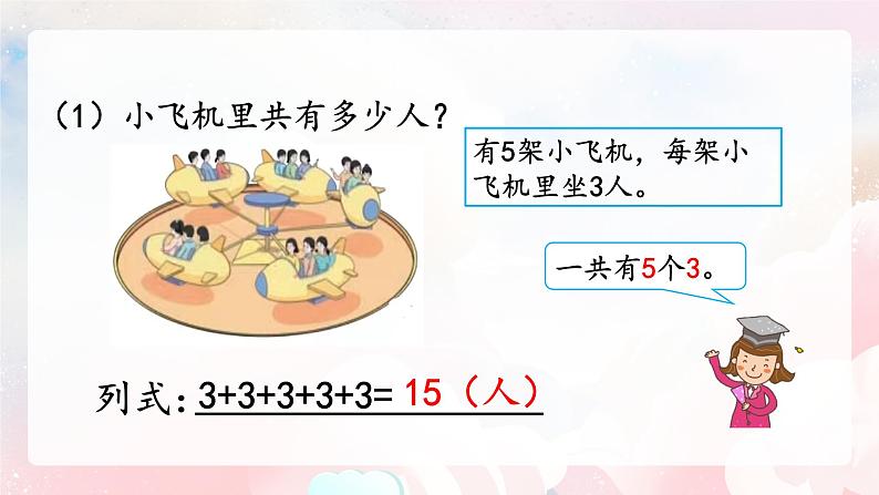 【核心素养】人教版小学数学二年级上册 4.1《乘法的初步认识》   课件+教案+同步分层作业（含教学反思和答案）06