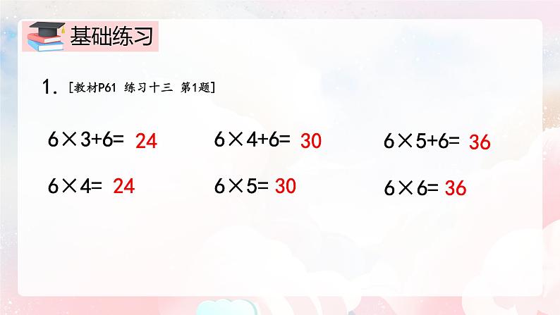 【核心素养】人教版小学数学二年级上册 4.8《6以内的乘法口诀练习》   课件+教案+同步分层作业（含教学反思和答案）04