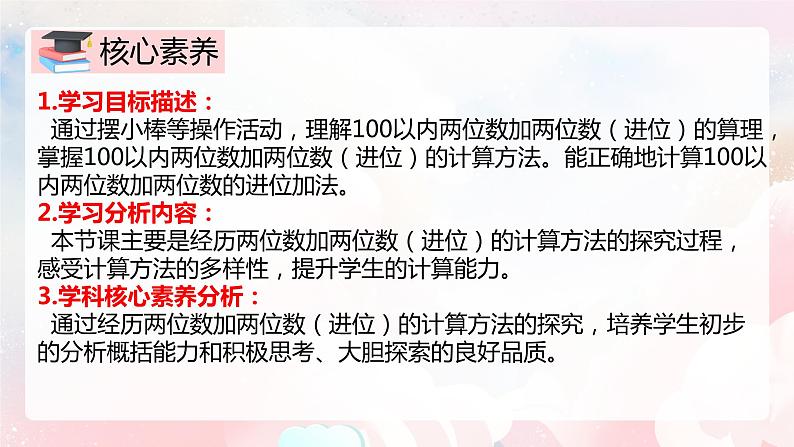 【核心素养】人教版小学数学二年级上册 2.3《两位数加两位数进位笔算》   课件+教案+同步分层作业（含教学反思和答案）02