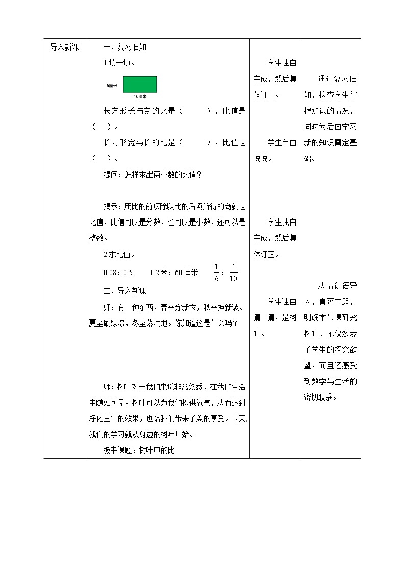 【核心素养】3.9《树叶中的比》课件+教案+导学案02