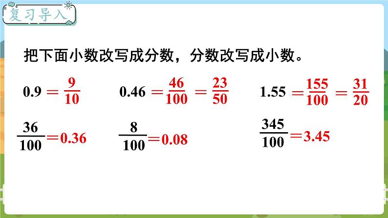 第2课时 百分数与小数的互化 六数上苏教 第六单元 百分数[课件+教案]02