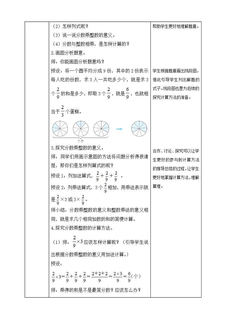 【核心素养】人教版六年级上册-1.1 分数乘整数（一） 课件+教案+学案+分层作业（含教学反思和答案）02