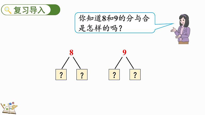 人教版数学一年级上册 5.11 8、9的组成 课件第3页