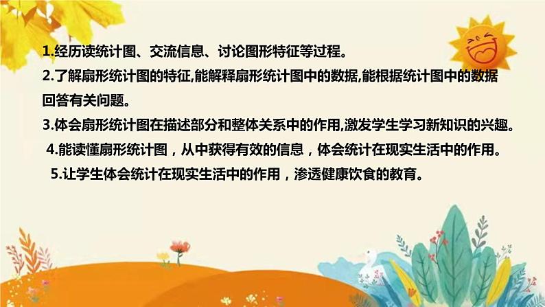 【新】北师大版小学数学六年级上册第五单元第一课 《扇形统计图》说课稿附板书含反思及课堂练习和答案课件PPT第8页