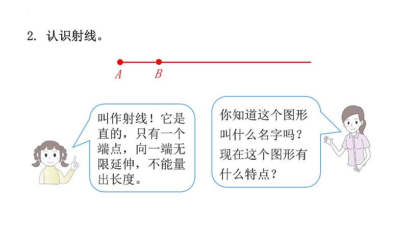 四年级数学上册人教版3.1 认识线段、直线、射线、角（课件）07