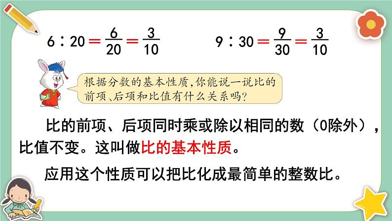 冀教版数学六上2.2《比的基本性质》课件+教案含反思04