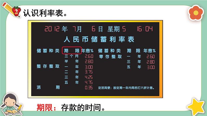 冀教版数学六上5.7《利息》课件+教案含反思04