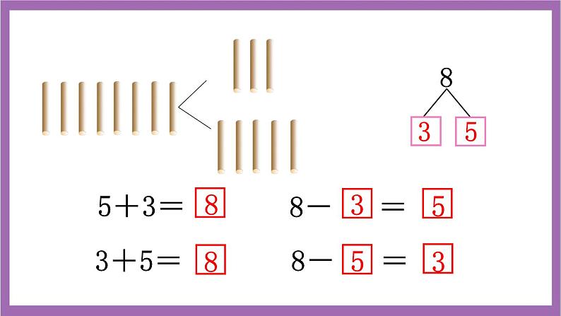 西师大版 数学一年级上册 2.3.1  8，9的加减法 课件第6页