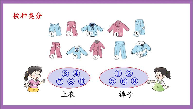 西师大版数学一年级上册3.1  分一分 课件07