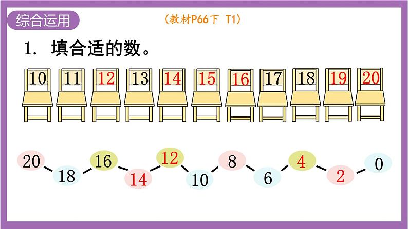 西师大版数学一年级上册 4 整理与复习 课件06