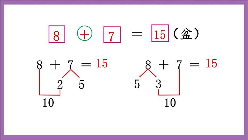 西师大版数学一年级上册5.2 8加几（2）课件第4页