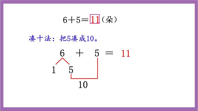 西师大版数学一年级上册5.3 7，6加几 课件08