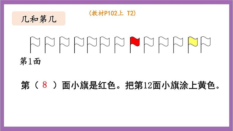 西师大版数学一年级上册 总复习 第1课时  20以内的数 课件05