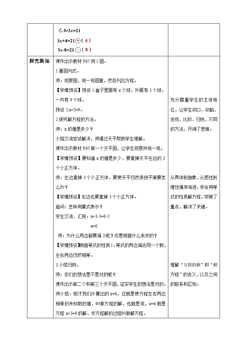 【核心素养】人教版数学五年级上册-5.2.3 解比较简单的方程（一） 课件+教案+学案+分层作业（含教学反思和答案）02