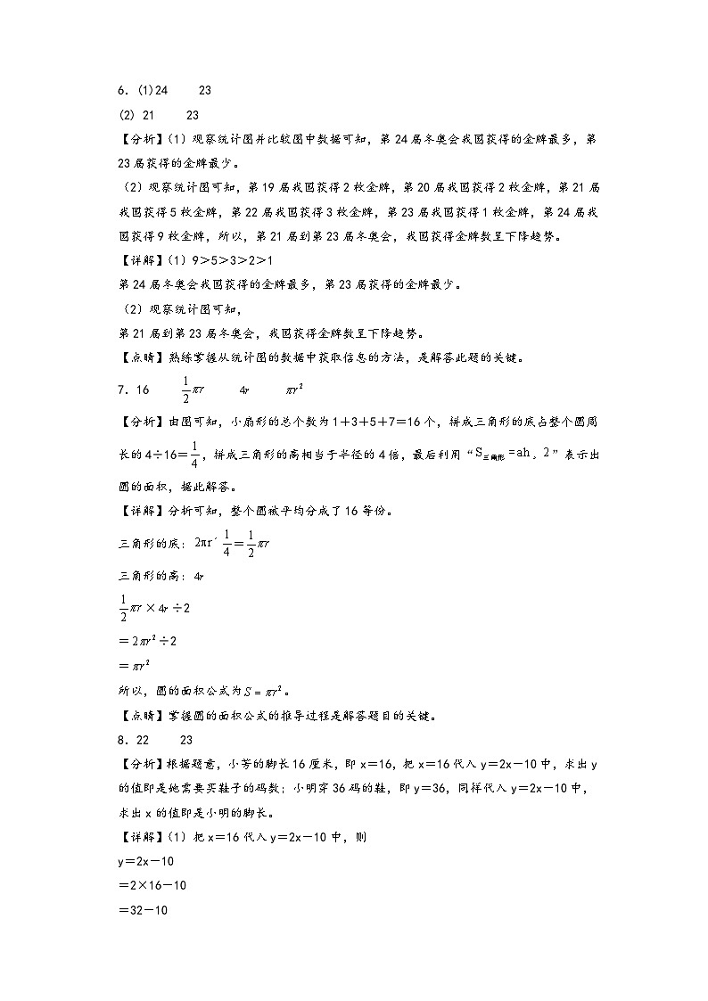 【开学摸底考】苏教版数学六年级上学期--开学摸底考试卷（一）（A3+A4+答案解析）03