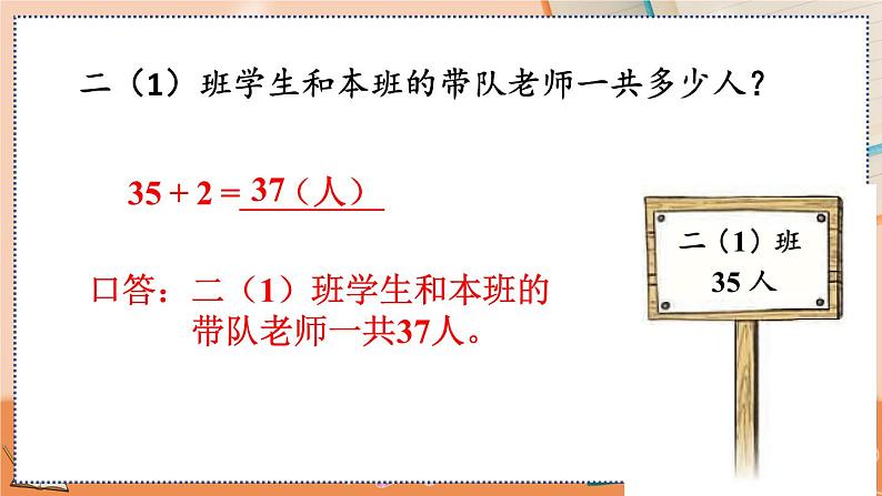 第二单元  100以内的加法和减法（二）  2.1.1 两位数加一位数（不进位）笔算 人教数2上【课件+教案+习题】08