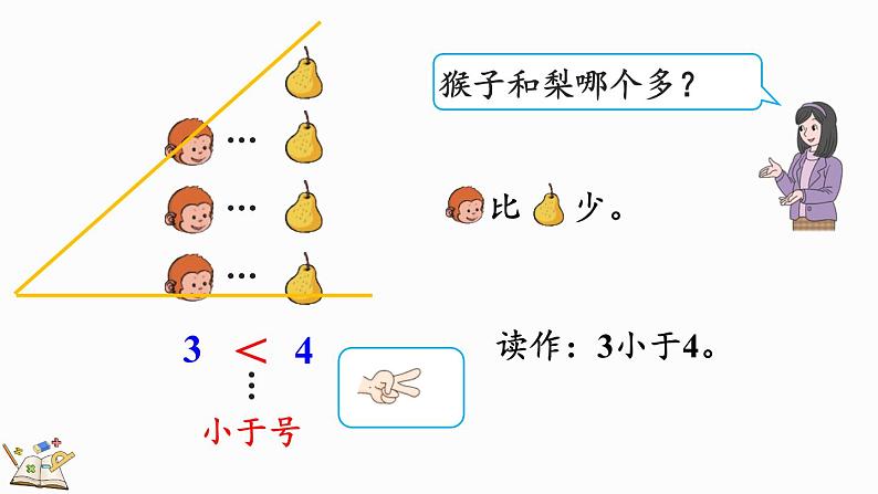 人教版数学一年级上册 3.2 比大小 课件07