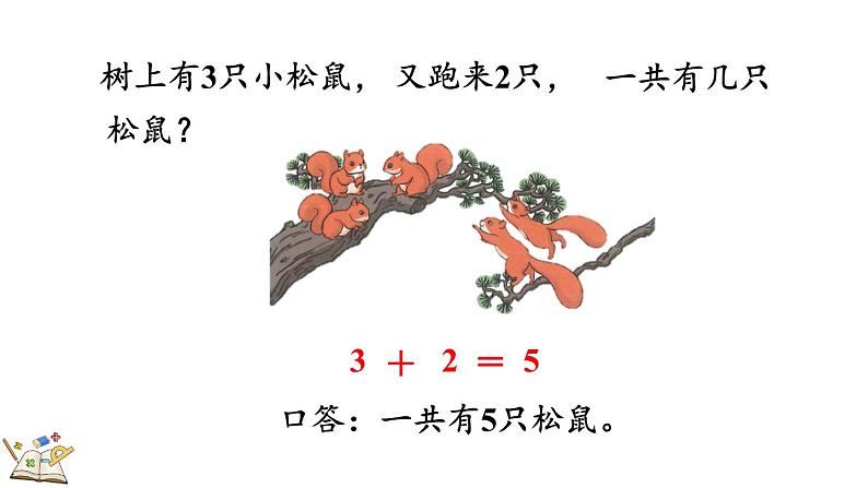 人教版数学一年级上册 3.9 5以内数的加法 课件第8页