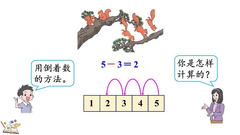 人教版数学一年级上册 3.11 5以内数的减法 课件08