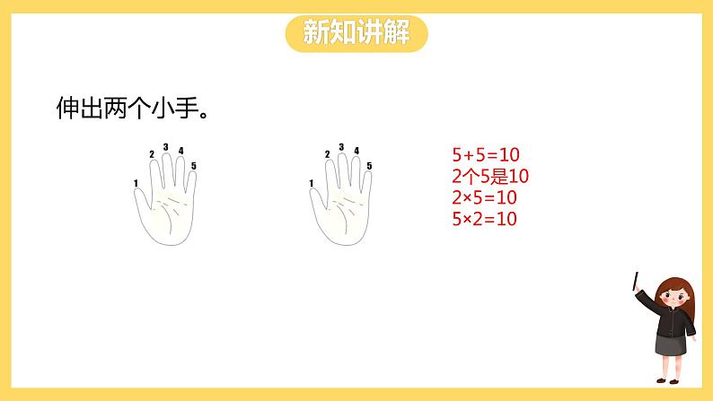 冀教版数学二上  3.5 5的乘法口诀 课件+教案03
