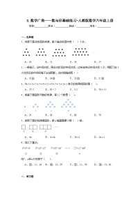 小学人教版8 数学广角——数与形课时训练