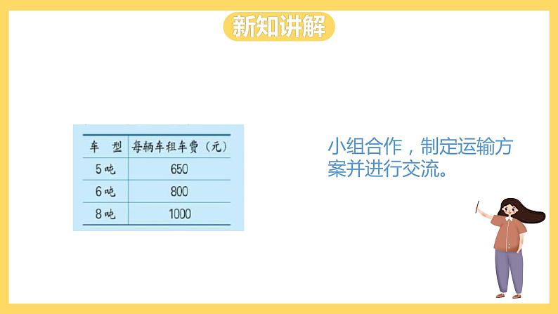 冀教版数学三上 7.3运输方案 课件+教案05