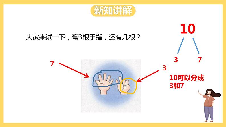 冀教版数学一上 4.3《10的合与分》 课件+教案06