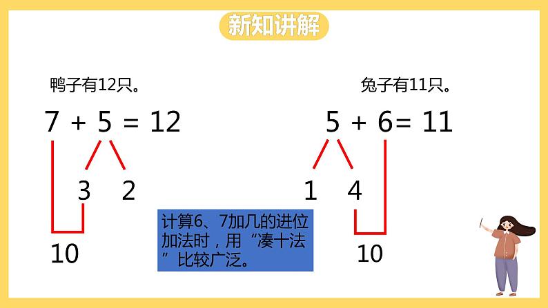 冀教版数学一上 8.4《6、7加几》 课件+教案07