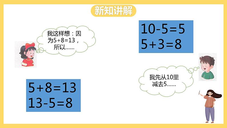 冀教版数学一上 9.3《十几减几的退位减法》 课件+教案06