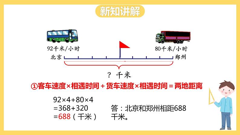 冀教版数学五上 5.1 相遇问题  课件+教案08