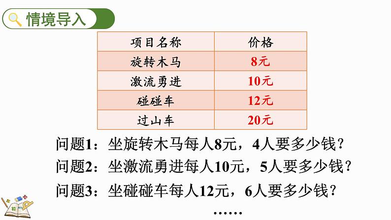 人教版数学三年级上册6.1.1 两位数乘一位数的口算（课件）第4页