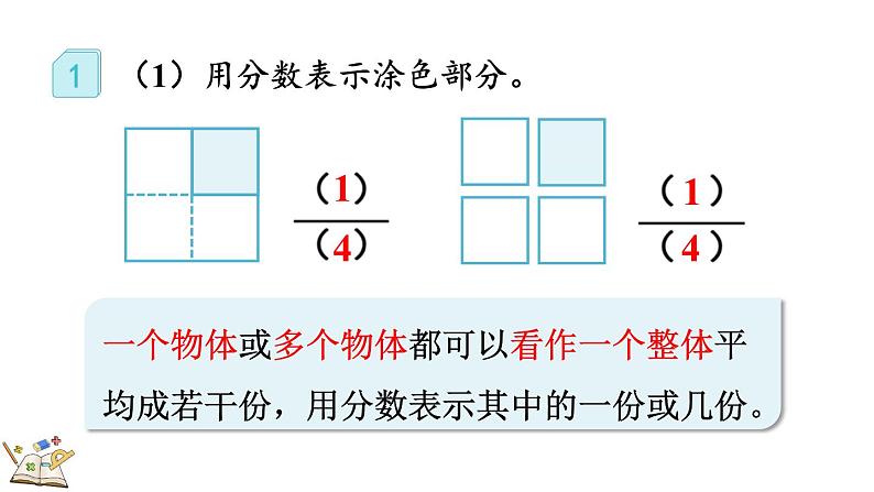 人教版数学三年级上册8.3.1 认识整体的几分之几（课件）第6页