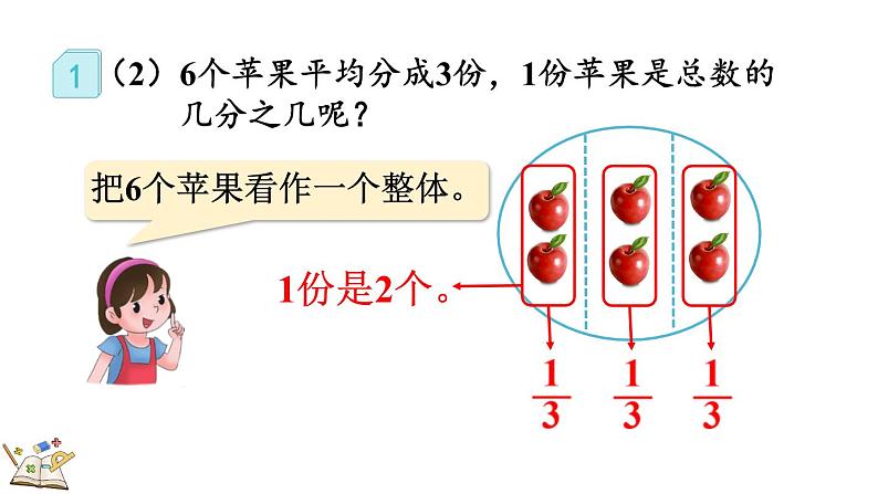 人教版数学三年级上册8.3.1 认识整体的几分之几（课件）第7页