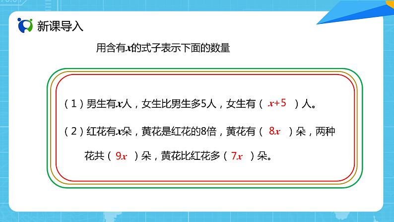 人教版小学数学五上5.13《实际问题与方程（4）》PPT课件第2页