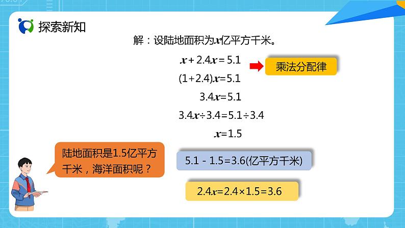 人教版小学数学五上5.13《实际问题与方程（4）》PPT课件第8页