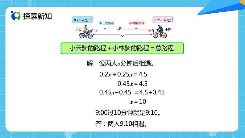 【核心素养目标】人教版小学数学五年级上册 5.14《实际问题与方程（5）》课件+教案+同步分层作业（含教学反思和答案）06