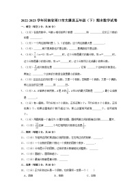 2022-2023学年河南省周口市太康县五年级下学期期末数学试卷（含解析）