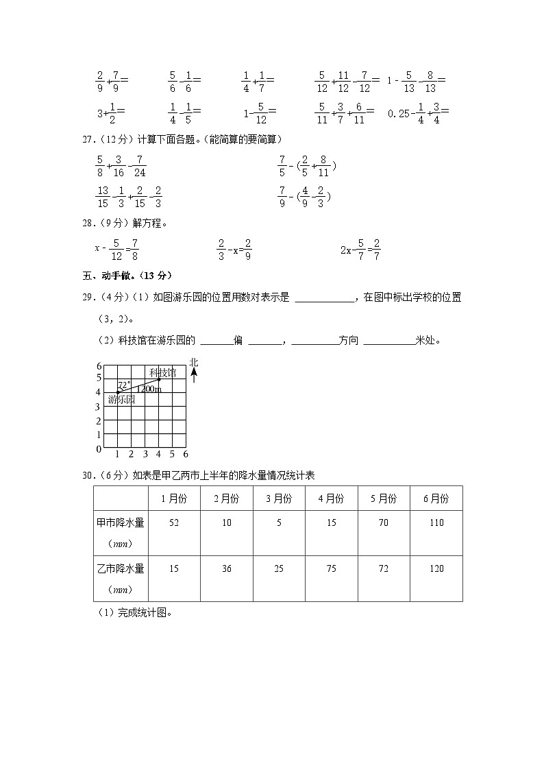 山东省青岛市即墨区2021-2022学年五年级下学期期末数学试卷03