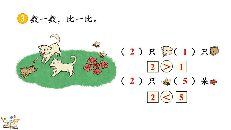 人教版数学一年级上册3.3 练习三（教学课件）08