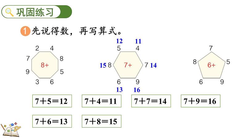 人教版数学一年级上册8.5 练习二十一（教学课件）06