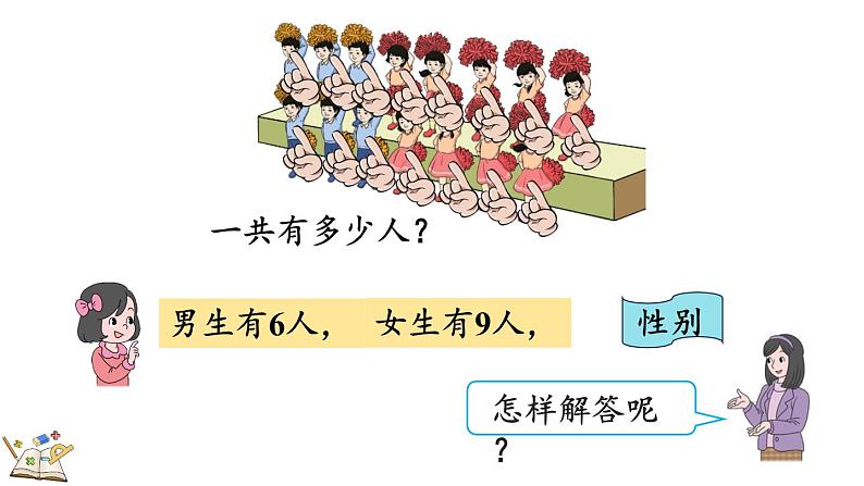 人教版数学一年级上册8.8 多角度解决求总数的问题（教学课件）05