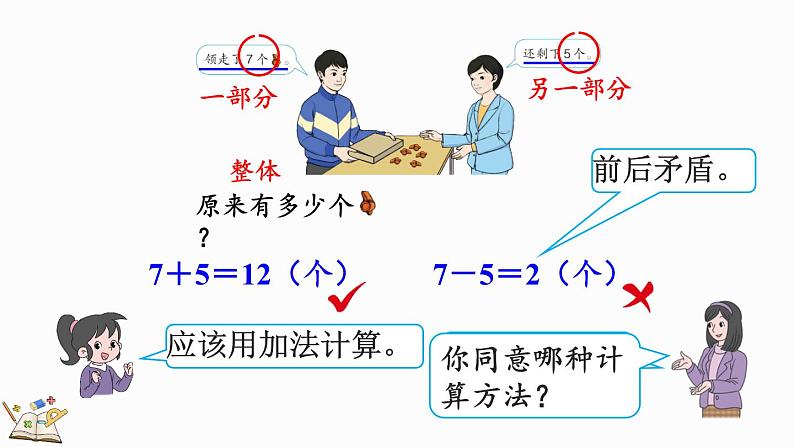 人教版数学一年级上册8.9 解决“原来一共有多少”的问题（教学课件）08